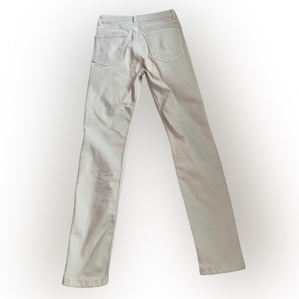 Zara Sculpt Ankle Skinny Jeans NWT size 6 (38) Light Cream / Beige - Picture 4 of 8